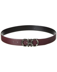 Купить мужские ремни и пояса Salvatore Ferragamo: Ferragamo Gancini Reversible & Adjustable Leather Belt Men's