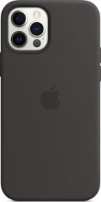 Чехол Силиконовый  с MagSafe для iPhone 12  12 Pro - черный