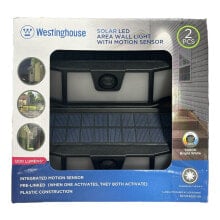 Westinghouse Solar LED Area Wall Light with Motion Sensor (Pack of 2)