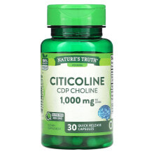 Витамины группы В Nature's Truth, Citicoline CDP Choline, 1,000 mg, 30 Quick Release Capsules