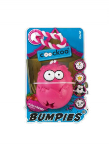 Игрушки для собак eBI Coockoo Toy Bumpies + Rope Rose Strawberry XL&amp;gt; 27kg 13x10x8.8cm
