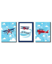 Taking Flight - Airplane - Plane Wall Art - 7.5 x 10 inches - Set of 3 Prints