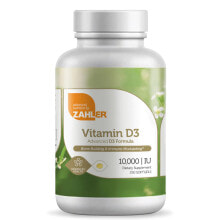 Витамин D Zahler Vitamin D3 -- витамин D3 -- 10000 МЕ - 250 гелевых капсул