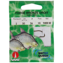 Грузила, крючки, джиг-головки для рыбалки RAGOT Forged Bronze Straight Spade 9408BZ Tied Hook 1.5 m 0.140 mm