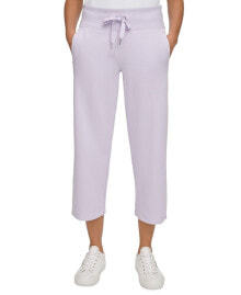 Calvin Klein women's Cropped Drawstring-Waist Pants