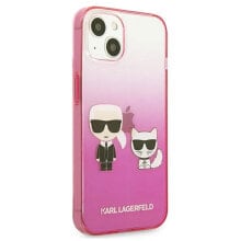 KARL LAGERFELD Klhcp13Stgkcp iPhone 13 Mini 5.4 Gradient Ikonik Karl&Choupette phone case