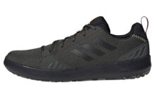 adidas Terrex Boat Dlx 耐磨透气 低帮 休闲跑步鞋 男女同款 军绿 / Кроссовки Adidas Terrex Boat Dlx FV6648