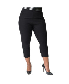 Купить женские брюки Unique Vintage: Plus Size Rachelle Capri Pants