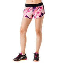 Asics Everysport Short 4 Way Stretch Microfiber Coral Abstract Print Size XS купить в интернет-магазине