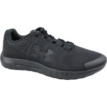 Мужская спортивная обувь для бега Мужские кроссовки спортивные для бега черные текстильные низкие Under Armour Micro G Pursuit BP
