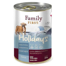 FAMILY FIRST Holidays Junior Venison Beef And Carrots 400g Wet Dog Food