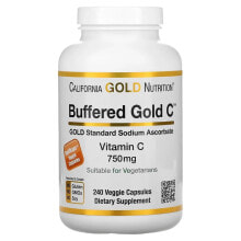 Buffered Gold C, GOLD Standard Sodium Ascorbate (Vitamin C), 750 mg, 60 Veggie Capsules