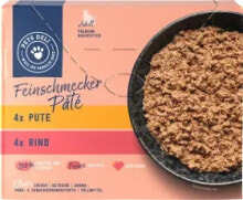 Nassfutter Katze mit Pute & Rind, Feinschmecker Pâté, Multipack (8x85 g), 680 g