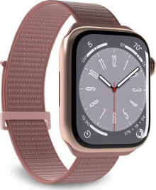 Купить аксессуары для умных часов и браслетов Puro: Puro Pasek PURO Nylon Sport Apple Watch 4/5/6/7/SE/8 40/41mm (Różowy)