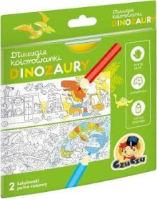 Раскраски для детей dłuuugie kolorowanki Dinozaury 4+ CzuCzu