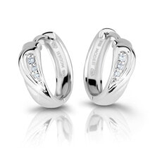 Ювелирные серьги fashionable silver earrings with zircons M26027