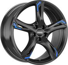 Колесный диск литой Ronal R62 Blue jetblack 7.5x17 ET45 - LK5/108 ML76