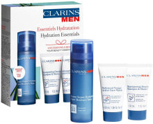 Купить увлажнение и питание кожи лица Clarins: Gift set of hydration care for men Men Essentiels Hydration Set