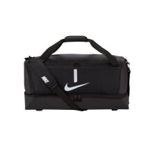 Мужские спортивные сумки Мужская спортивная сумка черная текстильная средняя для тренировки с ручками через плечо Nike Academy Team Hardcase