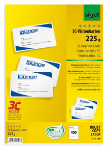 Бумага для печати sigel LP799 визитная карточка Лазерная/струйная Белый