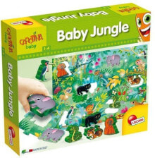 Деревянные пазлы для детей lisciani Carotina Baby Jungle (304-58471) - Детские джунгли паз-вкладыш