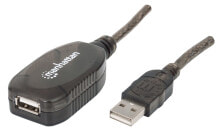 Manhattan 40m USB cable USB кабель 20 m 2.0 USB A Черный 150958