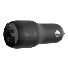 Автомобильные зарядные устройства и адаптеры для мобильных телефонов Belkin CCB004BTBK зарядное устройство для мобильных устройств Черный Для помещений, Вне помещения