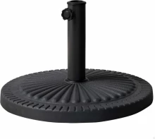 Base for beach umbrella Aktive 14 Kg Black Steel Polyresin 49 x 32 cm