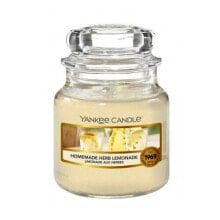 Освежители воздуха и ароматы для дома yankee Candle Homemade Herb Lemonade Scented Candle  Ароматическая свеча с ароматом домашнего лимонада с травами 104 мл