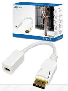 LogiLink Adapter DisplayPort / Mini DisplayPort Белый CV0040