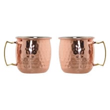 2 Piece Mug Set Home ESPRIT Golden 480 ml