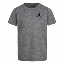 Child's Short Sleeve T-Shirt Nike Jordan Jumpamn Air EMB Dark grey
