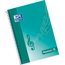 OXFORD HAMELIN Music Notebook Folio Soft Cover 20 Sheets 15 Horizontal Pentagrams