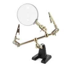 Soldering stand ZD10D - handle with magnifying glass  - Vorel 73500