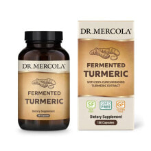 Растительные экстракты и настойки Dr. Mercola Fermented Turmeric --  Куркума - 180 мягких капсул