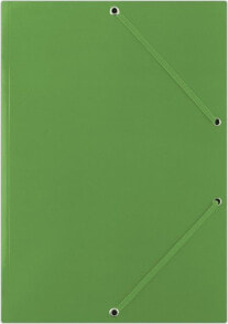 Школьные файлы и папки Donau Folder with elastic DONAU, cardboard, A4, 400gsm, 3-compartments, green