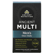 Витамины и БАДы для мужчин dr. Axe / Ancient Nutrition, Ancient Multi, Men's One Daily, 30 Capsules