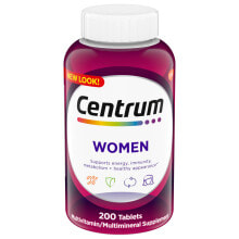 Витаминно-минеральные комплексы Centrum Women Multivitamin-Multimineral Женский мультивитаминно-мультиминеральный комплекс для поддержки энергии, имунитета и метабоизма  200 таблеток