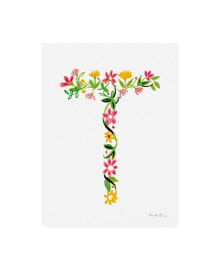 Trademark Global farida Zaman Floral Alphabet Letter XX Canvas Art - 37
