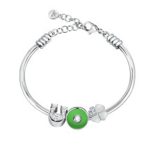 Женский ювелирный шарм Morellato Stylish steel bracelet for luck Drops SCZ1217