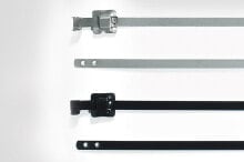 HellermannTyton Hellermann Tyton MLT16SSC10 - Releasable cable tie - Polyester - Stainless steel - Black - 12 cm - 850 N - -80 - 538 °C купить в аутлете