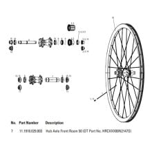 SRAM Roam 50 Hub Axle Front