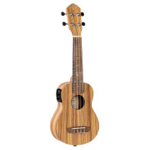 Ortega RFU10ZE Soprano Ukulele Zebrawood with UK-3 Pickup