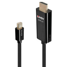 Товары для строительства и ремонта lindy 40912 видео кабель адаптер 2 m Mini DisplayPort HDMI Тип A (Стандарт) Черный
