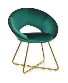 Modern Velvet Accent Chair Upholstered Vanity Chair