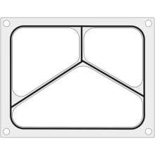 Mat matrix for MCS welding machines for a three-sectioned tray 227x178 mm - Hendi 805480