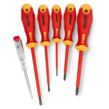 Insulated screwdriver set Ergonic VDE + tester Felo 41396398 - 6pcs