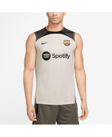 Nike men's Tan Barcelona 2023/24 Strike Tank Top