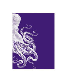 Trademark Global fab Funky Octopus Purple and Cream B Canvas Art - 27