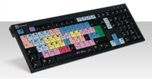Клавиатуры avid Media Composer, Полноразмерный (100%), Проводной, USB, QWERTZ, Разноцветный